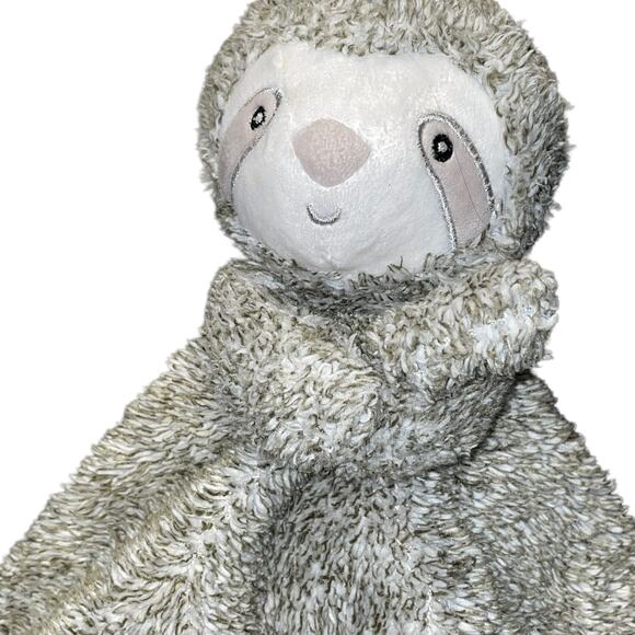 Carters Lovey Sloth Security Blanket Plush Baby Nursery Decor Shower Gift 14" - Picture 1 of 9